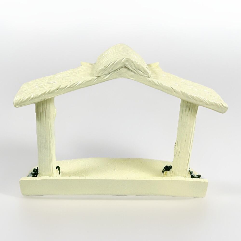 Hawthorne Village Silver Blessings Creche Manger Nativity Stable - Picture 3 of 8